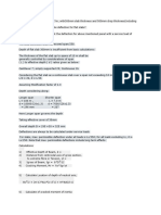 Slab Deflection and Depth