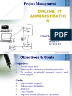 Software Project Management: Online It Administratio N