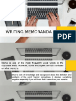 Writing Memoranda