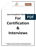 Java Exception Handling For Certification Interviews