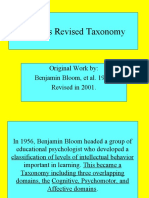 Blooms Revised Taxonomy