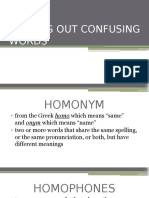 HOMONYMS