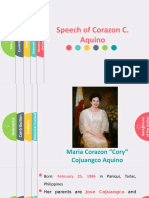 Speech of Corazon Aquino