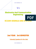 Ec2204-Signals and Systems