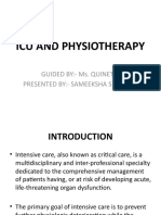 Icu and Physiotherapy