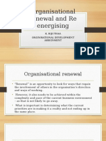 Organisational Renewal and Re Energizing