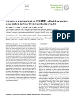 The Effect of Watershed Scale On HEC-HMS Calibrate PDF