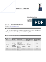 Curriculum Vitae: Rajat Agrawal