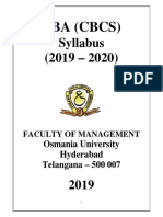 BBA - CBCS - Syallabus - 2019-2020