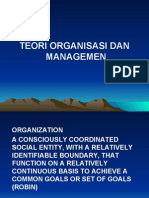 Teori Organisasi Dan Managemen