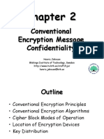 Conventional Encryption Message Confidentiality