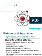 Mixtures and Separation