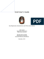 Gretl User Guide