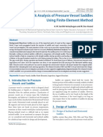 Design and Crack Analysis of Pressure Vessel Saddles Using Finite Element Method