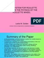 A New System For Roulette Based On The Physics of The Roulette WH