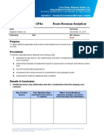 Brickman & Joyner, Cpas Room Revenue Analytical: Purpose