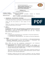 Learning Activity Sheet # 1 Lesson / Topic: Financial Statements Learning Targets: Reference(s)