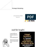 Strategic Marketing: 2 Year Full Time PGDM Session 5