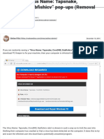 Remove - Virus Name - Tapsnake, CronDNS, Dubfishicv - Pop-Ups (Removal Guide) PDF