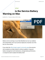 3 Ways To Fix The Service Battery Warning On Mac - Make Tech Easier