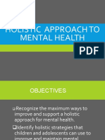 Holistic Approach To Mental Health