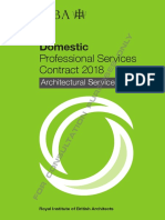 RIBA Domestic Professional Services Contract 2018