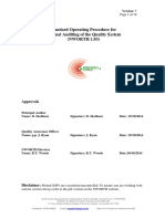 Sample SOP of Internal Audit of A Process