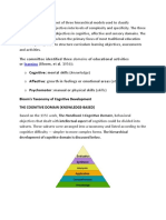 Bloom's Taxonomy Cognitive