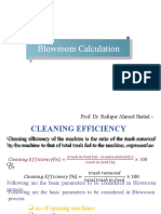 Blowroom Calculation