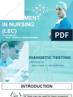 Health Assessment in Nursing (LEC) : Prepared By: Mark Joseph V. Liwanag, RN, MSN