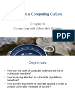 Ethics in A Computing Culture: Computing and Vulnerable Groups