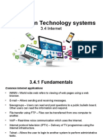 Information Technology Systems: 3.4 Internet