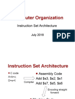 Computer Organization: Instruction Set Architecture