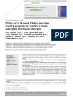 Effects of A 16-Week Pilates Exercises Training Program For Isometric Trunk Extension and Flexion Strength