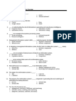 Chapter 1: Information Systems: An Overview Multiple Choice