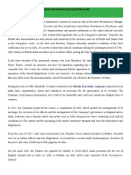 Judicial Development During British Period