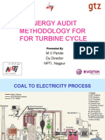 Energy Audit Methology For Turbine Cycle - M.V. Pande & Dy - Director PDF