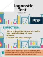 Diagnostic Test: Science 10