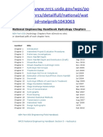 NRCS - Hydrology Chapters Links