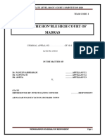 Before The Hon'Ble High Court of Madras: CRIMINAL APPEAL NO ..OF 2018 in CC - No:1/2013