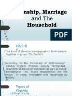 Kinship, Marriage and The Household