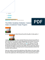 White Industries Australia LTD V India, Final Award, IIC 529 (2011), 30th November 2011, Arbitration