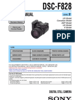 Sony DSC-f828 Camera Service Manual