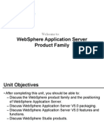 Websphere Application Server Product Family: Welcome To