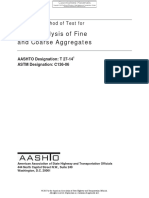 2015 - Standard Method of Test For Sieve Analysis of Fine and Coarse Aggregates