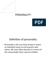 PERSONALITY