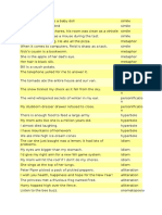 Examples of Similes, Metaphor,,Personification, Idiom, Onomatoepeia