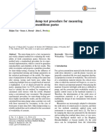 Tan 2017 - Article - Reproducible Mini-Slump Test Procedure For Yield Stress