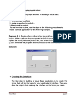 2-4 Steps in Developing Application:: Visual Basic