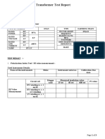 Earthing Transformer (ZNyn11) ZigZag Transformer Report Sample